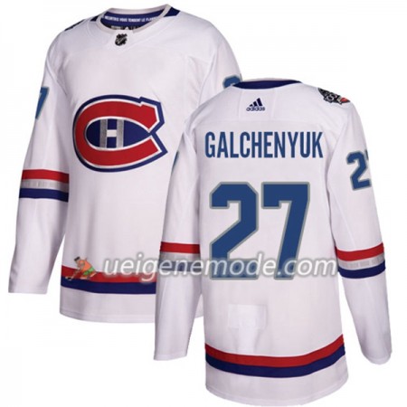 Herren Eishockey Montreal Canadiens Trikot Alex Galchenyuk 27 Adidas 2017-2018 White 2017 100 Classic Authentic